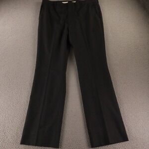 VTG Hopsack Pants Mens 38 Gray Polyester Wool Slacks 38x34